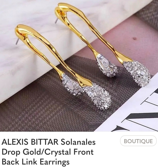 Alexis Bittar Jewelry - ALEXIS BITTAR GOOD TONE AND CRYSTALS EARRINGS!!! NWOT!!!